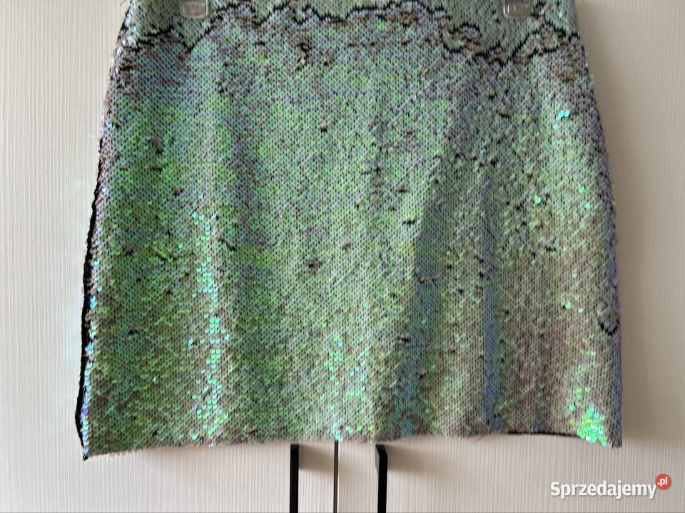Cekinowa spódnica Zara L cekinowa mini spódnica mazowieckie Wyszków