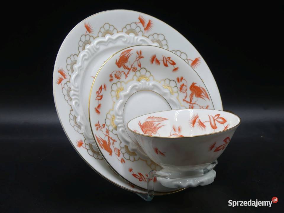 Komplet śniadaniowy Sorau Żary piękne reliefy wielkopolskie Poznań