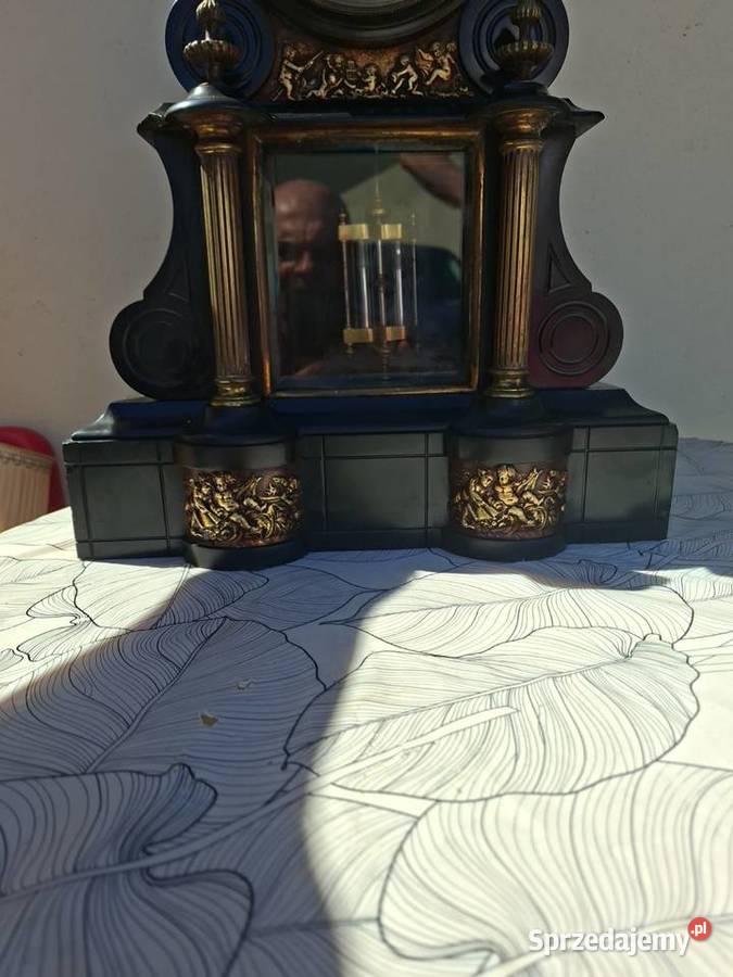 Marmurowy zegar francuski brokot podkarpackie