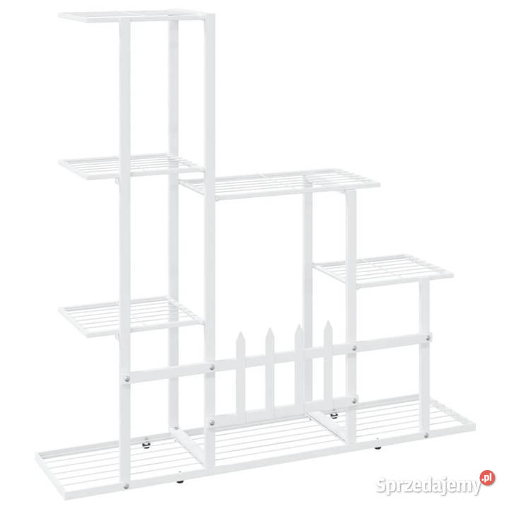 Stojak na kwiaty 945 x 25 x 88 biały metalowy Warszawa