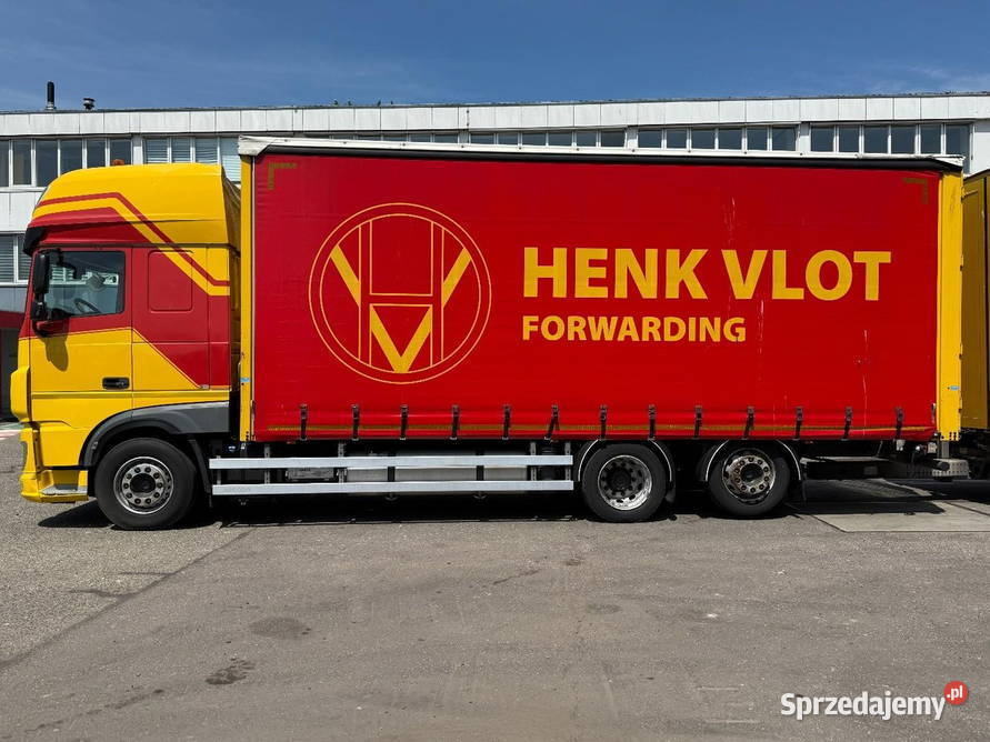 Firanka 6x2 zestaw z przyczepa DAF XF RZUR 6 Warszawa