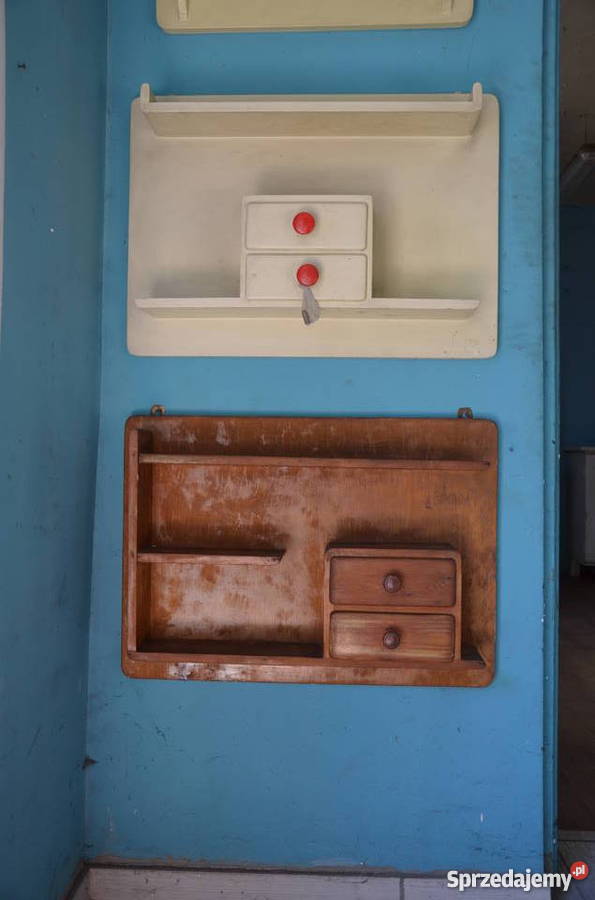 Szafka kuchenna PRL Półka kuchenna Meble Komoda
