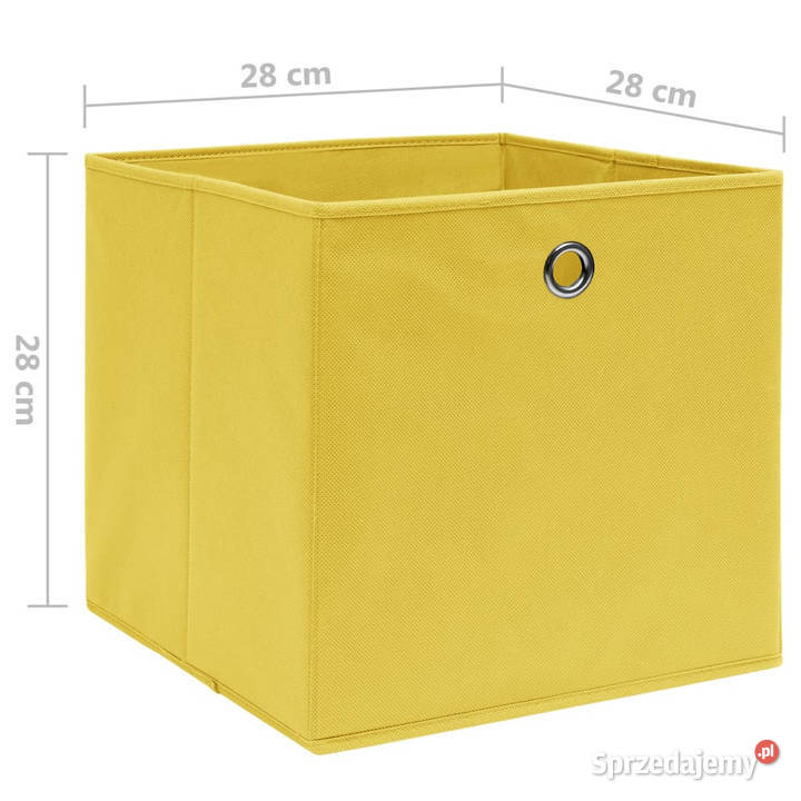 Pudełka z włókniny 10 28x28x28 żółte WM325225 Warszawa