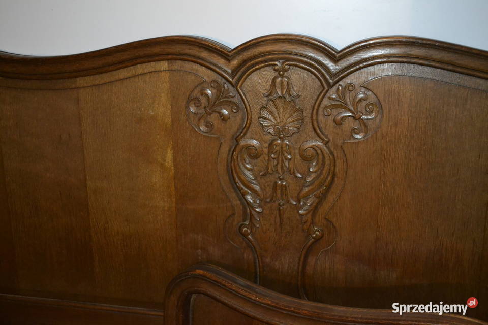łóżko ludwikowskie 145 dąb