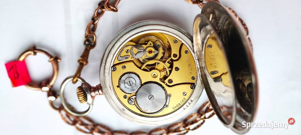 zegarek kieszonkowy srebrny pr0800 ZENITH z Mielec