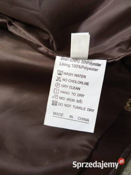 Kurtka męska skóra ekologiczna 2XL ciemny brąz warmińsko-mazurskie Iława