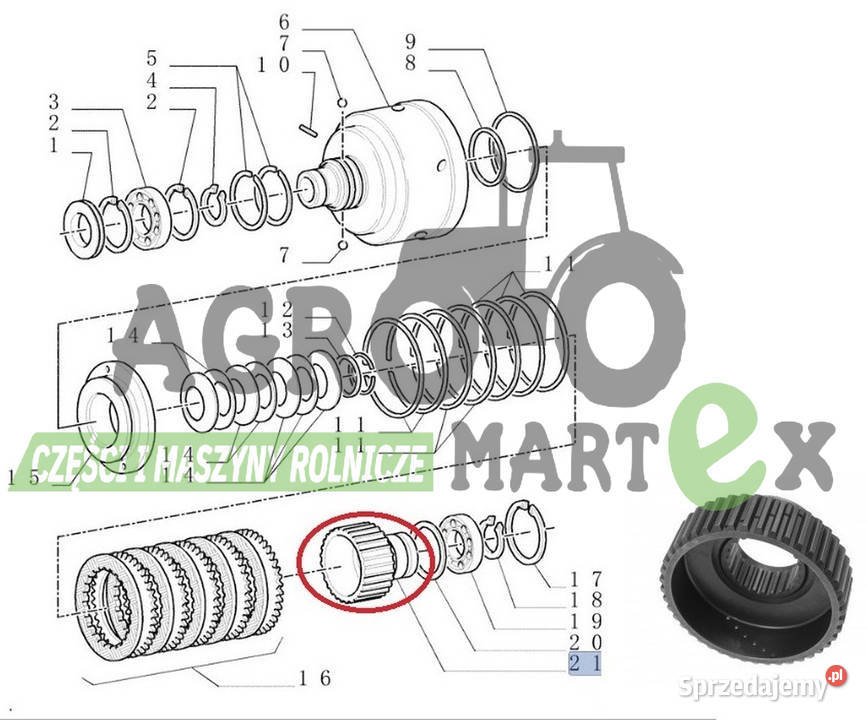 5171870 PIASTA CNH Części zamienne Wichrów sprzedam