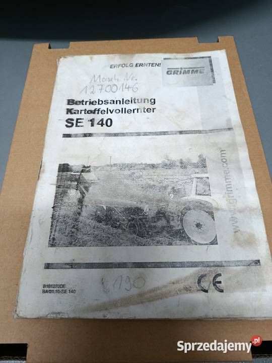 Katalog części instrukcja obsługi kombajn Gniezno