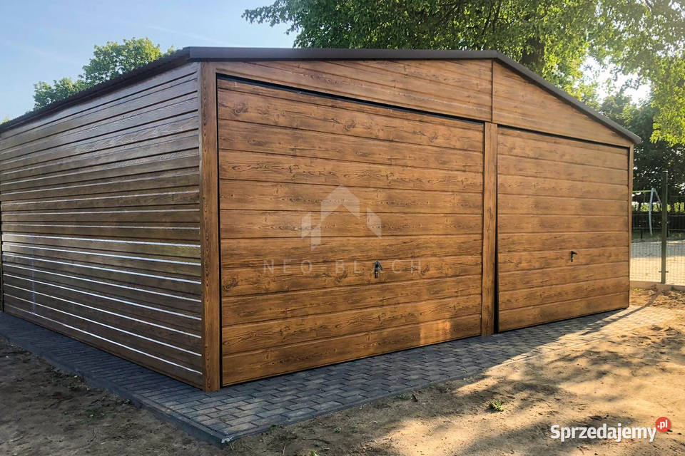 Garaż Blaszany 6x6m 2x Brama Uchylna Kielce