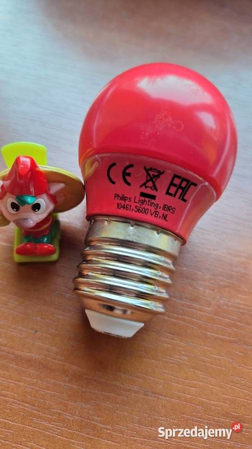 Żarówka LED Red Philips 31W E27 230V Kolorowa Legionowo sprzedam