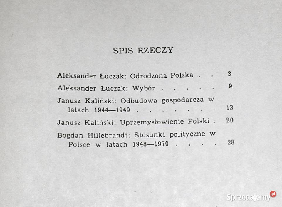 Polska ostatnie pół wieku A Łuczak A Skrzyp Książki i Podręczniki lubelskie