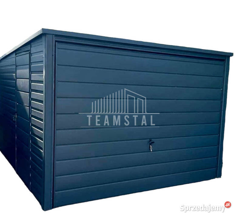 Garaż Blaszany 3m x 5m spad tył TS492 blacha