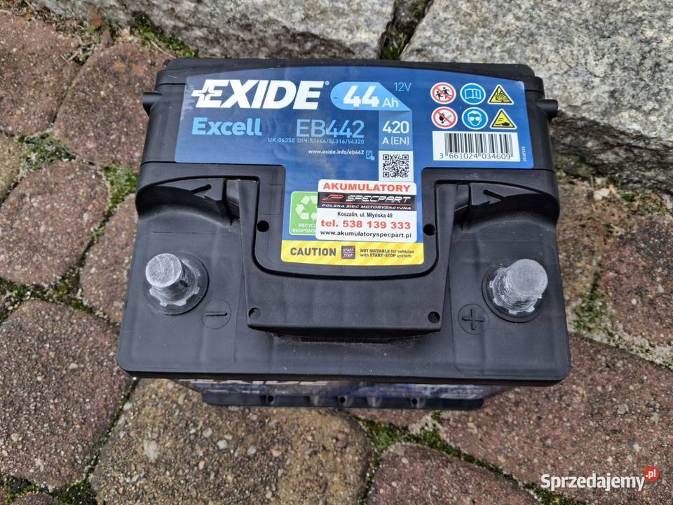 Akumulator 12V 44Ah EXIDE Części samochodowe zachodniopomorskie Koszalin