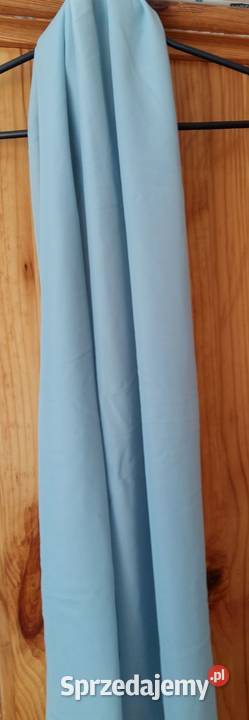 Szalszalik stylonowy gładki niebieskiapaszka Dla kobiet Dodatki łódzkie