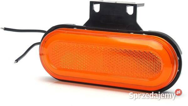 Lampa obrysowa LED prostokątna 1224V z przewodem Części i osprzęt rolniczy Kamionna