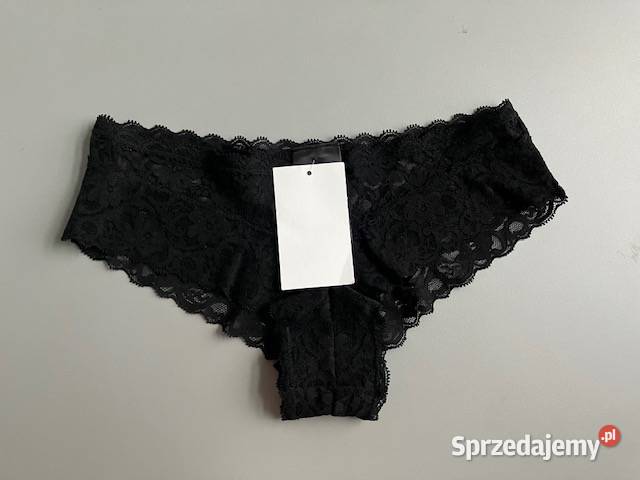 czarne majtki HM xs 34 koronka figi kujawsko-pomorskie Toruń sprzedam