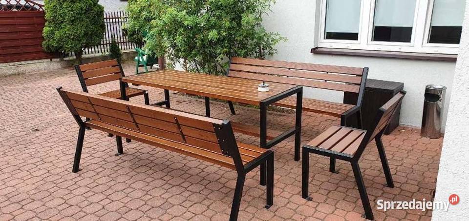 Zestaw ogrodowy meble stalowe nowe komplety do pomorskie