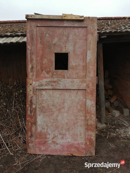 Stare drzwi dębowe wielkopolskie Szkaradowo