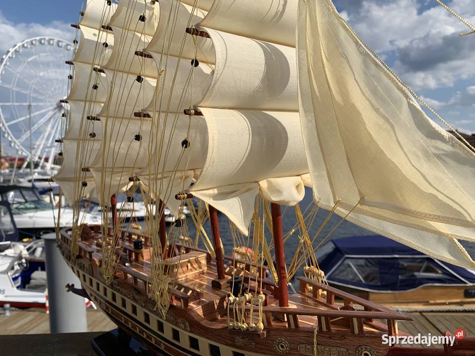 Drewniana Replika statku żaglowca France II mazowieckie Warszawa