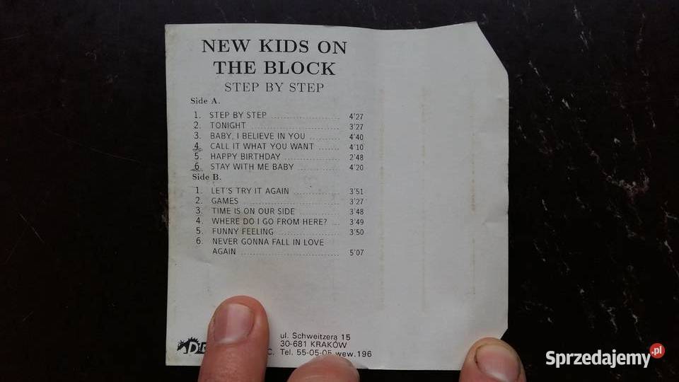 Kaseta magnetofonowa NKOTB Step by step Wyd Siemiatycze