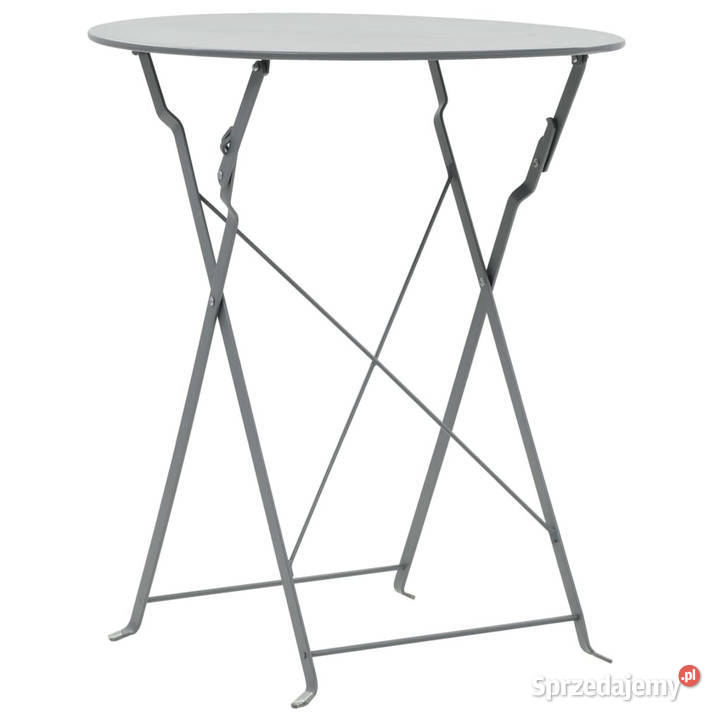 3cz zestaw mebli bistro stal szary WM44355