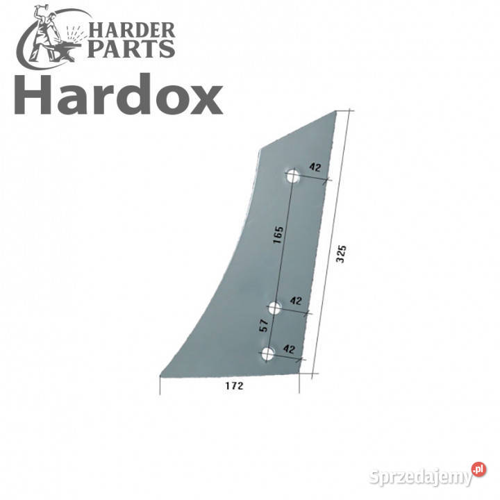 Pierś HARDOX 3450533L KU2KL części do pługa