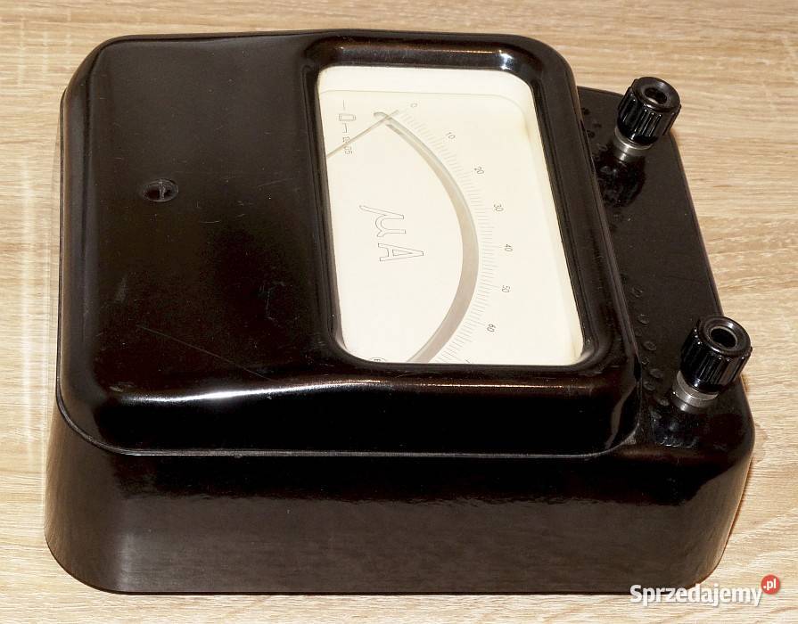 Mikroamperomierz analogowy laboratoryjny 75 uA Gliwice