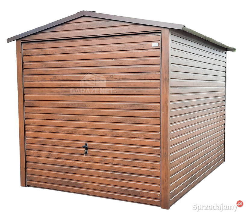GARAŻ BLASZANY 3m x 5m DWUSPAD BRAMA UCHYLNA Łapanów