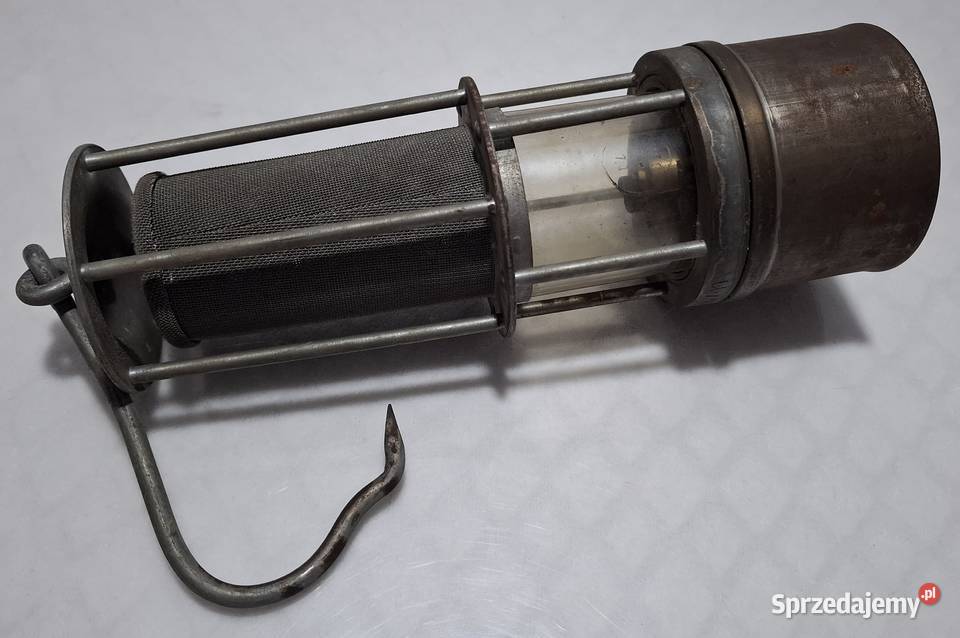Stara lampa górnicza 84x27 1342g BM 1649 śląskie Czeladź