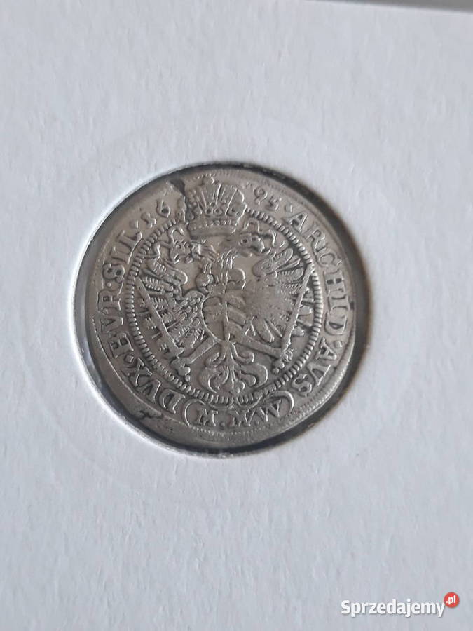 3 Krajcary Leopold I 1695 r men WrocławPiękny Konin