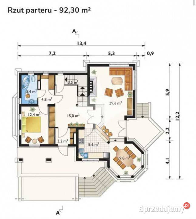 Piękny dom z działką 25a pod Zamościem Udrycze-Wola