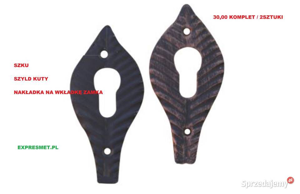Szyld meblowy nakładany SZYLD KUTY na wkładkę