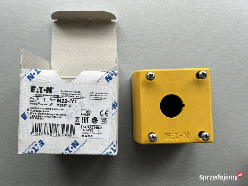 Eaton 216536 M22IY1 Obudowa kasety 1otworowa sprzedam