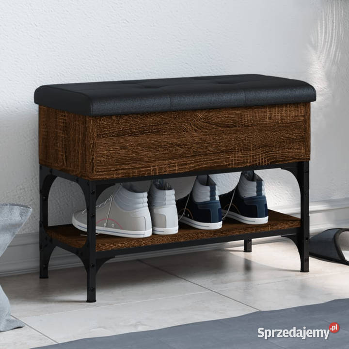 Ławka na buty brązowy dąb 62x32x45 WM835171 Warszawa