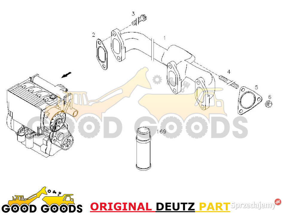 DEUTZ SZPILKA KOLEKTORA WYDECHOWEGO 01181006 mazowieckie Władysławów