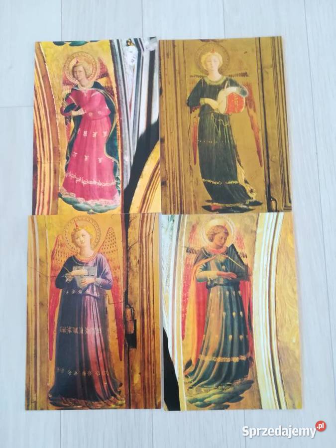 zestaw kartek z aniołami historia sztuki Gdańsk