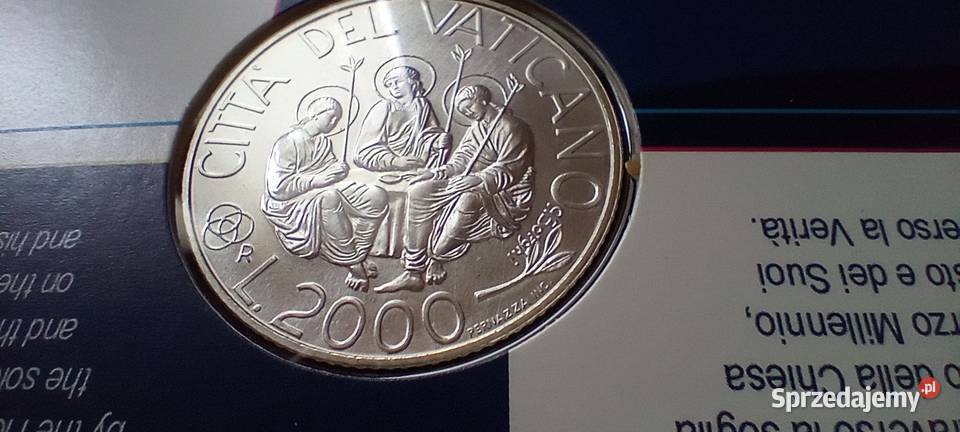 Stare monety 2000 lir 2000 Włochy srebro Lesko