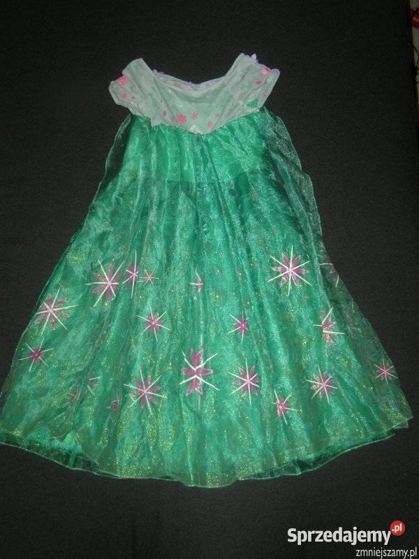 Strój kostium ELSA GORĄCZKA LODU KRAINA Frozen Rozmiar 110 Siedlce