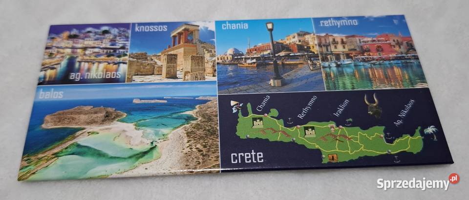 Magnes na lodówkę Kreta Crete 12x54 Kolekcje śląskie Czeladź sprzedam