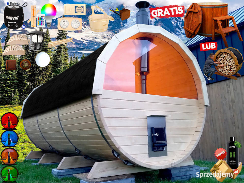 SAUNA Ogrodowa 400 Okno 50 PRZEBIERALNIA Nowy Targ