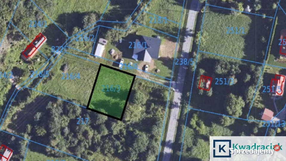 Ogłoszenie działka 798m Sanok podkarpackie