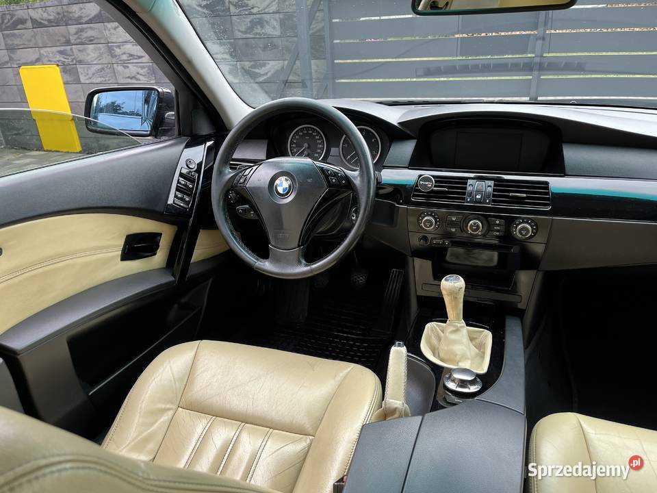 BMW E60 525D Mpakiet Czarna Sedan Manual kujawsko-pomorskie Toruń