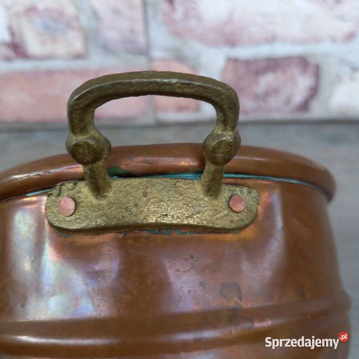 Mała miedziana osłonka na kwiaty miedziana Warszawa