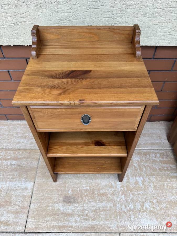 Szafka nocna Leksvik drewniana Ikea stolik do