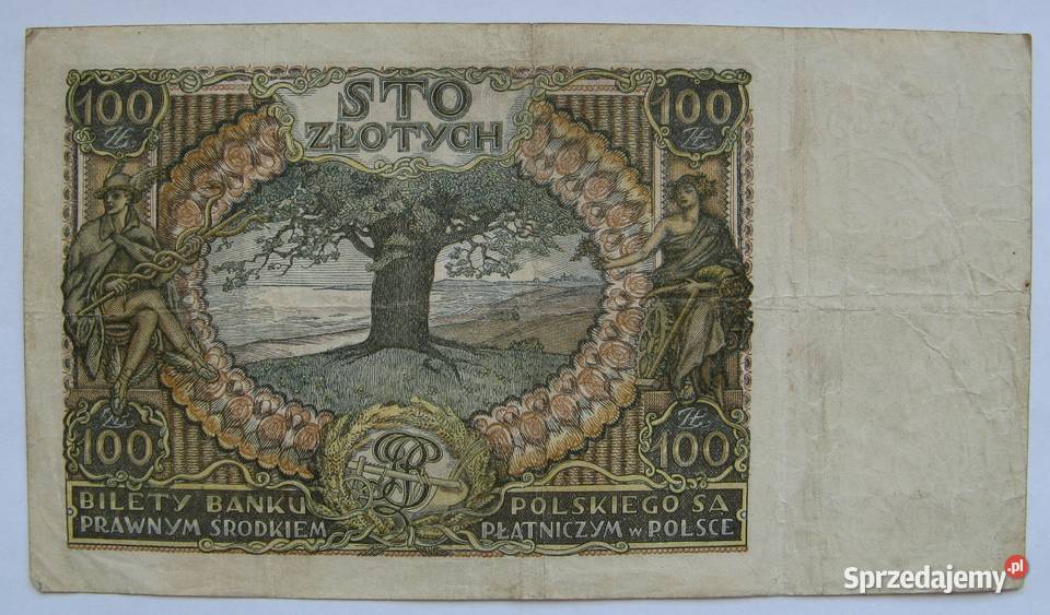 100 złotych 1934 zestaw 3 Dąbrowa Górnicza