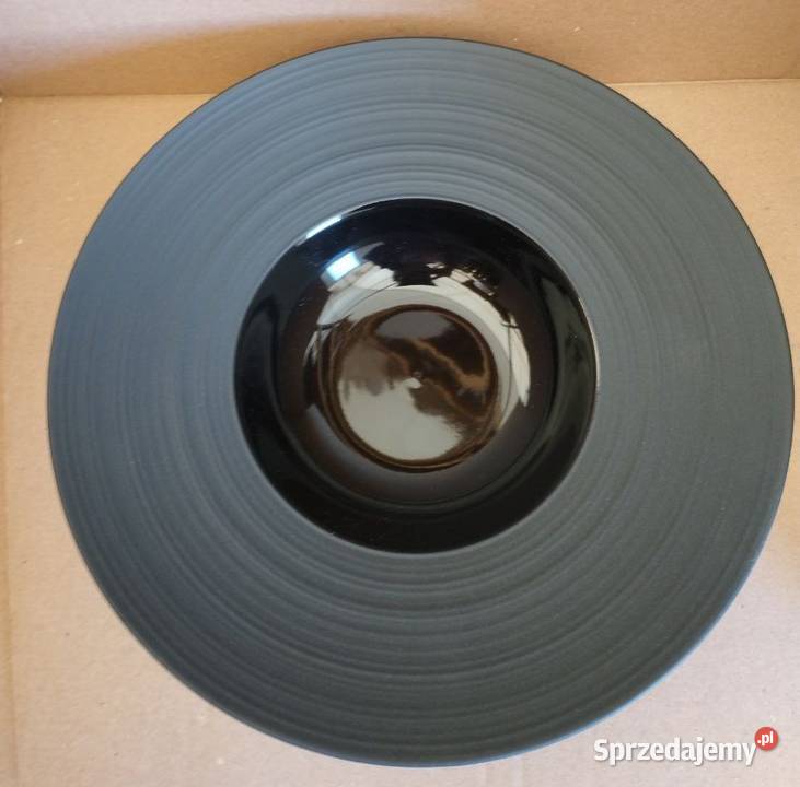 Talerz głęboki czarny czarny Częstochowa