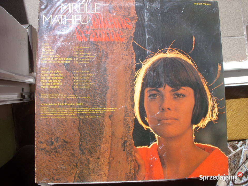 WINYL LP MIREILLE MATHIEUMEINE TRAUM ARIOLA 86 dolnośląskie Wołów sprzedam