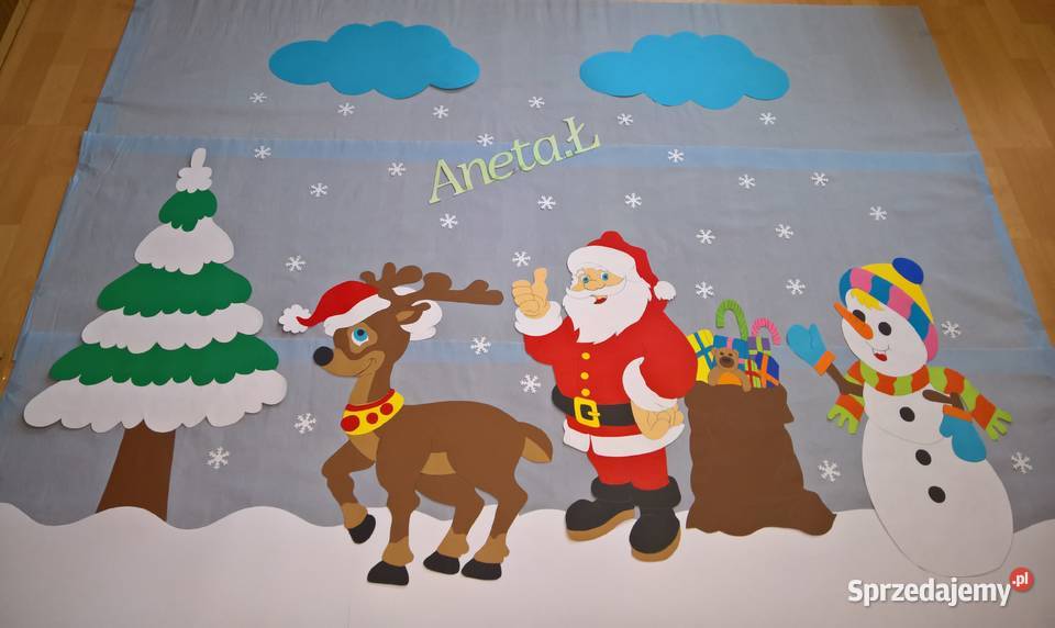 Dekoracje o tematyce zimowo świątecznej z