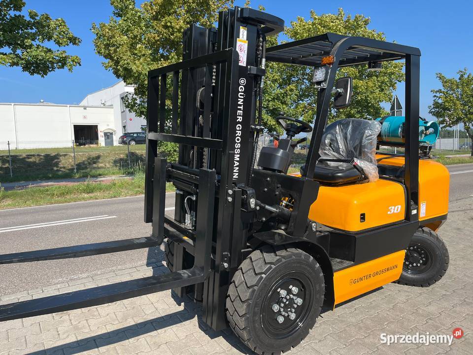 Nowy Wózek widłowy 3T LPG Gunter Grossmann gaz Dąbrowa Tarnowska