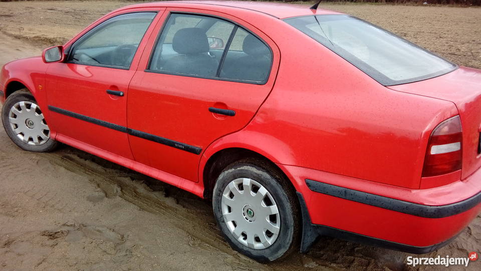 Skoda Octavia 16 75 RAKIETA 1998 r czerwony wielkopolskie Wyszki